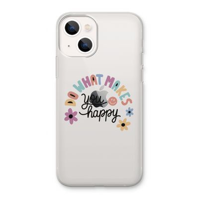 Happy days: iPhone 13 Transparant Hoesje