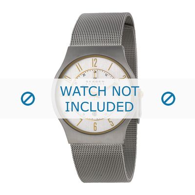 Skagen horlogeband 233XLSGS / 233XLSS / 233XLSSB / 233XLSSD / 233XLSSM / 233XLSSB Staal Zilver 22mm