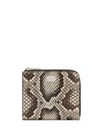 Dolce & Gabbana snakeskin-print leather wallet - Tons neutres - thumbnail