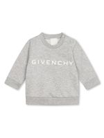 Givenchy Kids sweat chiné à logo imprimé - Gris