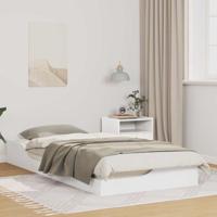 Bedframe Wit 90 x 200 cm Massief grenenhout