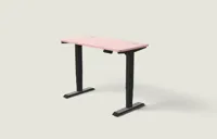 Desktronic HomePro bureau Zwart / Zachtroze / 120x60 cm