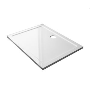 Best-Design "Dona" Lage Rechthoekige Douchebak Glans Wit 120x80x4cm