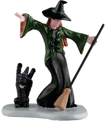 Lemax witch&apos; dance party halloween figuur Spooky Town 2025