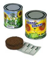 Boeketje in blik zonnebloem BIO