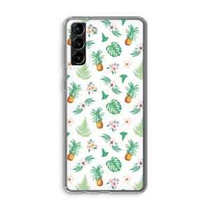 Ananas bladeren: Samsung Galaxy S21 Plus Transparant Hoesje