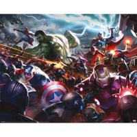 Poster Marvel Future Fight Heroes Assault 50x40cm - thumbnail