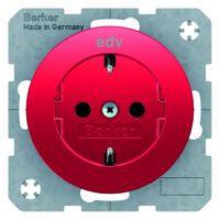 Berker wandcontactdoos RA met opdruk rood R1-R3 rood 47432022