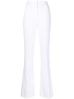 Genny pantalon évasé à taille haute - Blanc