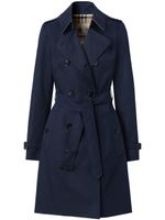 Burberry trench Chelsea Heritage à coupe mi-longue - Bleu