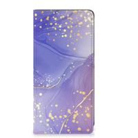 Bookcase voor Samsung Galaxy S24 Plus Watercolor Paars