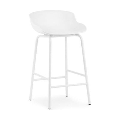 Normann Copenhagen Hyg barkruk H65 White staal