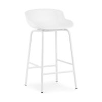Normann Copenhagen Hyg barkruk H65 staal White