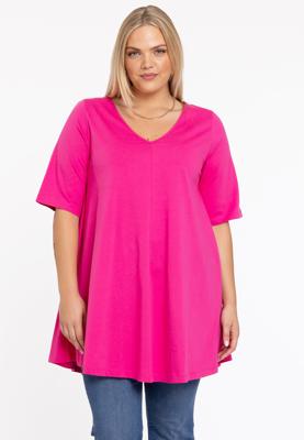Yoek Tuniek Swing korte mouw | Roze | Maat 42/44 Yoek Tuniek Swing korte mouw | Roze | Maat 42/44