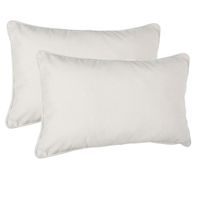 Bank/sierkussens Sophia - 2x stuks - 30 x 50 cm - polyester met rits Bank/sierkussens Sophia - 2x stuks - 30 x 50 cm - polyester met rits