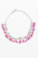 Roze love explosion ketting - MATERIAL FINISHES - U