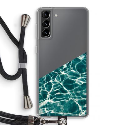 Weerkaatsing water: Samsung Galaxy S21 Plus Transparant Hoesje met koord
