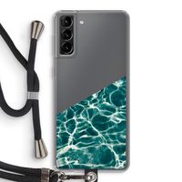 Weerkaatsing water: Samsung Galaxy S21 Plus Transparant Hoesje met koord