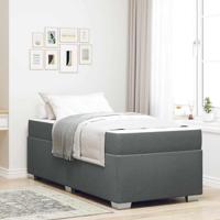 Bedframe Donkergrijs 90 x 200 cm Stof
