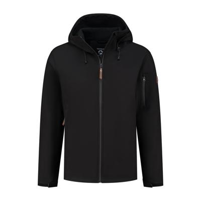 Travelin' Men - Softshell jacket - Zwart - Maat XL