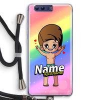Chibi Maker man: Honor 9 Transparant Hoesje met koord