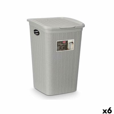 Emmercontainer Stefanplast Lichtgrijs Plastic 50 L 36 x 54,5 x 38 cm (6 Stuks)