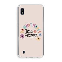 Happy days: Samsung Galaxy A10 Transparant Hoesje
