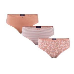 Damesslip Bio Katoen en Elastan Set van 3 - Strawberry Cream