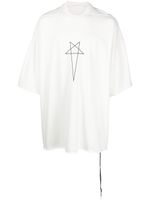 Rick Owens DRKSHDW t-shirt Pentagram en coton - Blanc