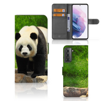 Samsung Galaxy S21 Plus Telefoonhoesje met Pasjes Panda - thumbnail