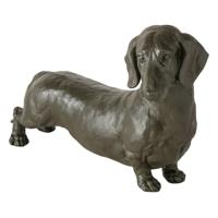 Boltze Home figuur tekkel zwart 38x24cm