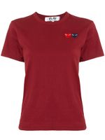 Comme Des Garçons Play t-shirt à logo brodé - Rouge - thumbnail