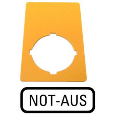 Eaton M22-XZK-D99 216471 Markeringsplaatje (b x h) 33 mm x 50 mm NOT-AUS Geel 1 stuk(s)