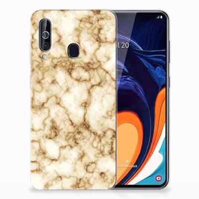 Samsung Galaxy A60 | TPU | Siliconen hoesje | Marmer Goud