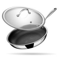 Stahl Cookware Koekenpan Hybrid ø 24 cm - inclusief glazen deksel