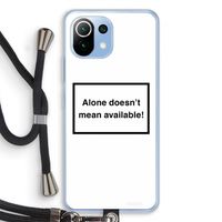 Alone: Xiaomi Mi 11 Lite Transparant Hoesje met koord
