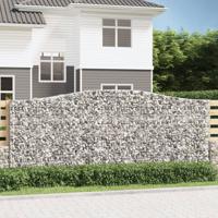 VidaXL Schanskorven 5 st gewelfd 400x50x160/180 cm ijzer - thumbnail