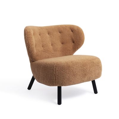 Jesper Home Fauteuil 'Kita' Teddy, kleur Caramel
