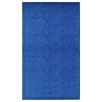 Deurmat wasbaar 90x150 cm blauw