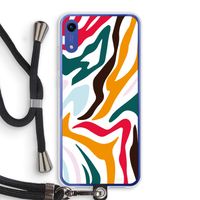 Colored Zebra: Honor Play 8A Transparant Hoesje met koord