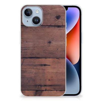 Apple iPhone 14 | Bumper Hoesje | Old Wood