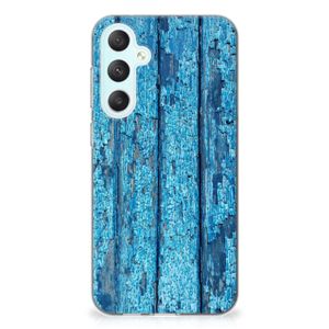 Samsung Galaxy S23 FE Bumper Hoesje Wood Blue