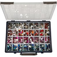 Creativ Company Strasstenen, d 6-16 mm, diverse kleuren, 32x360 stuk/ 1 doos