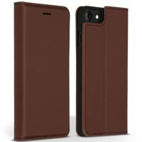 Accezz Premium Leather Slim Book Case voor Apple iPhone SE (2022 / 2020) / 8 / 7 / 6(s) Telefoonhoesje Bruin - thumbnail