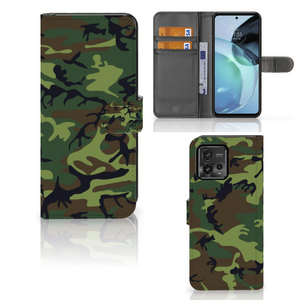 Motorola Moto G72 Telefoon Hoesje Army Dark