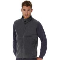 Fleece outdoor bodywarmer grijs voor heren