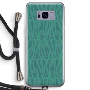 Swirls: Samsung Galaxy S8 Transparant Hoesje met koord