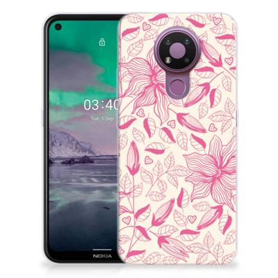 Nokia 3.4 | TPU Case | Pink Flowers
