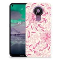 Nokia 3.4 | TPU Case | Pink Flowers