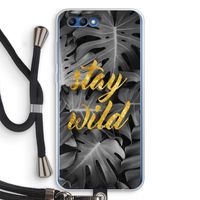 Stay wild: Honor 10 Transparant Hoesje met koord